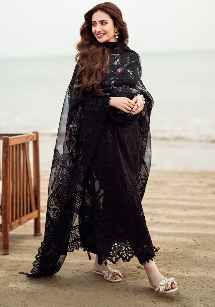 Embroidered Lawn Suits Unstitched 3 Piece Unstitched - NUREH - KS009