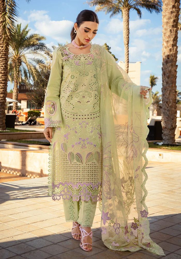 Embroidered Lawn Suits Unstitched 3 Piece Unstitched - Ayleen - KS013