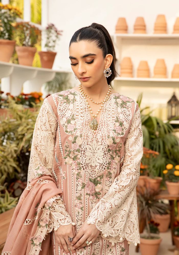 Embroidered 3 Piece Lawn Unstitched - PETAL - KS011