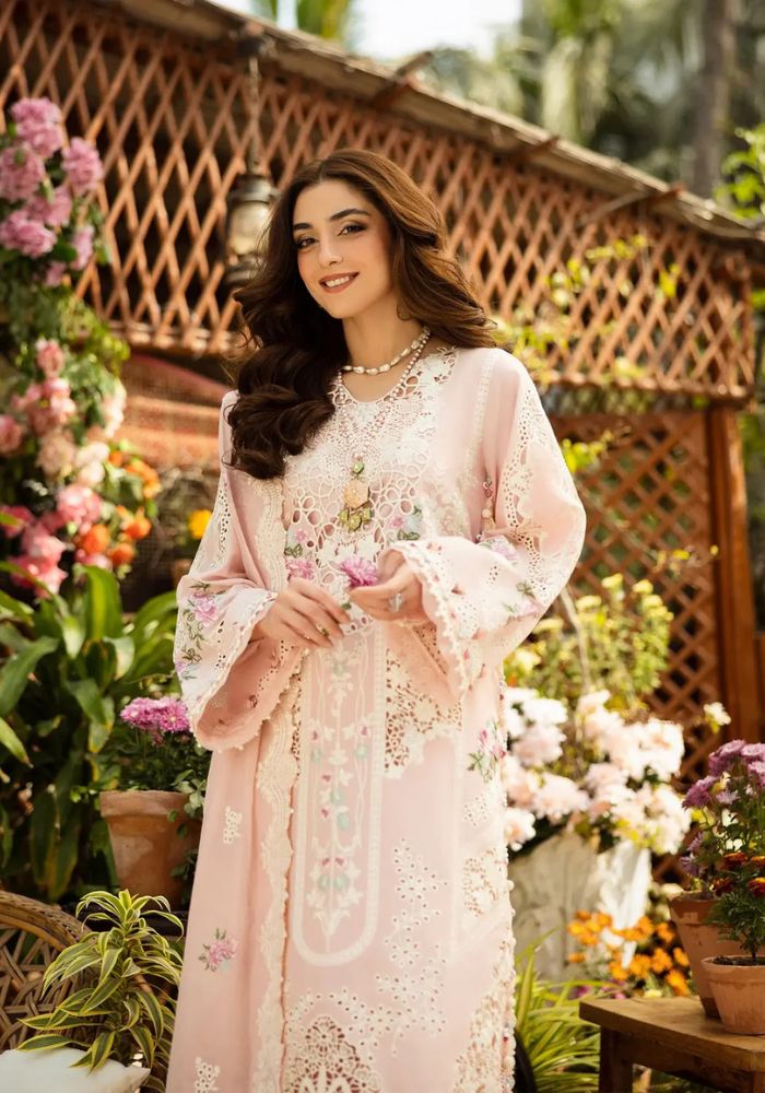 Embroidered 3 Piece Lawn Dress Unstitched - MAHGUL - KS012