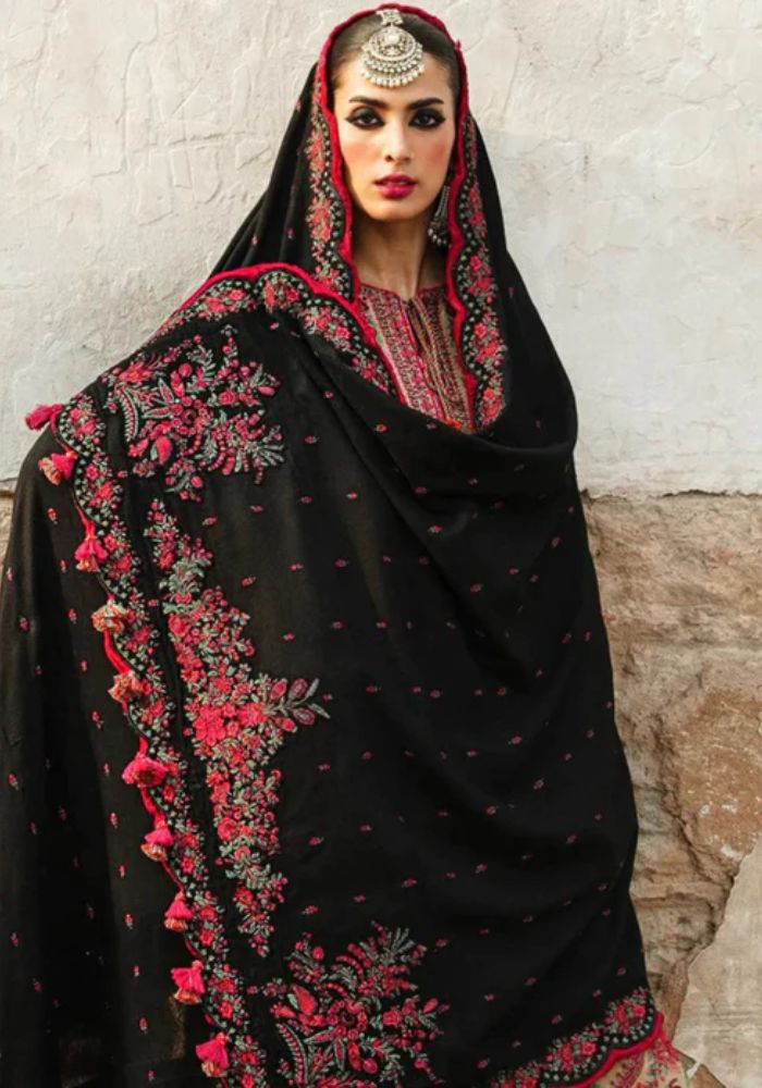 Embroidered Lawn Suits Unstitched 3 Piece Unstitched  - GULAL - KS010